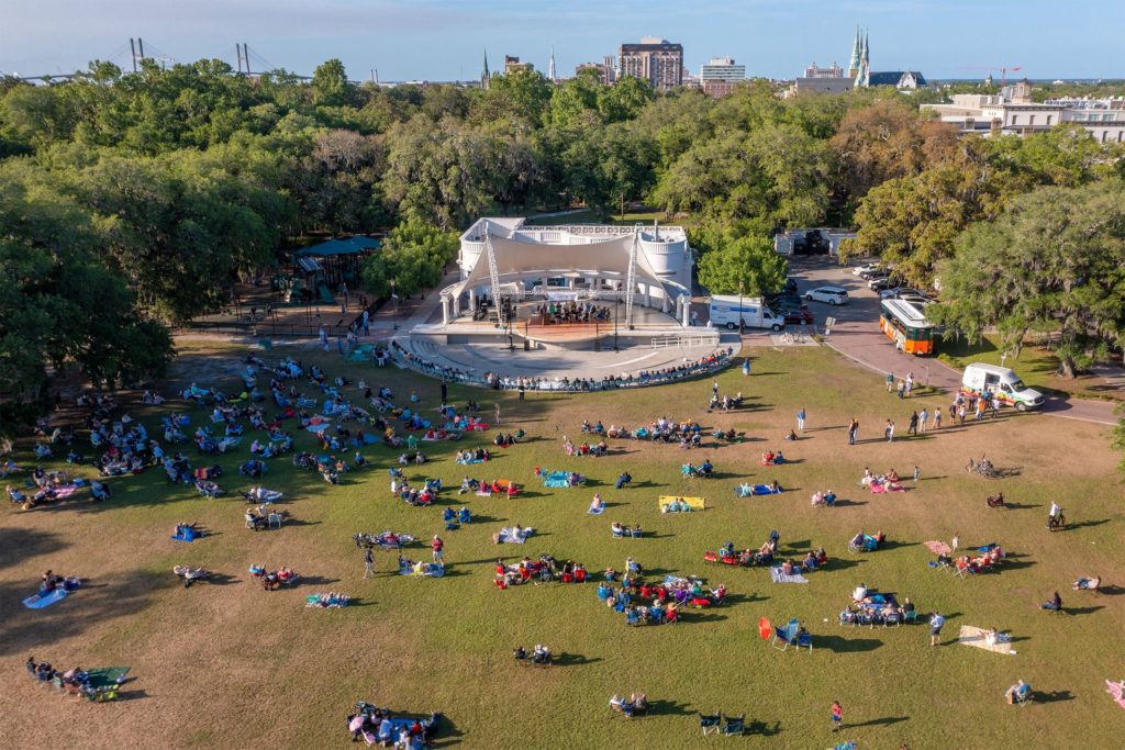 Story Under The Stars Drone View Of Stage & Lawn 04 24 22